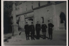 Representantes del Fascio italiano en su visita a Burgos